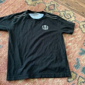 Cute T-shirt - Rugby brand, black with white stitching, size is 38, S or XS